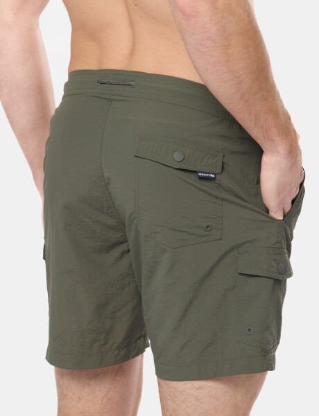 SHORT DE BAÑO CARGO Verde