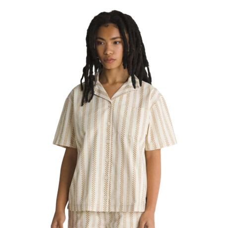 Camisa Mc Vans Spitfire Wheels Ss Wove Sptf Rayada