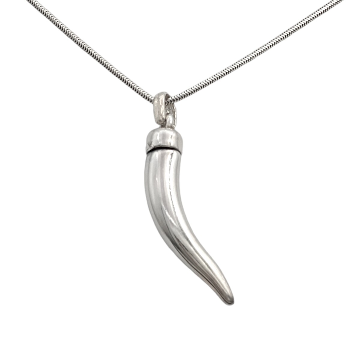 Dije Cuerno/Colmillo-Plata 925 Inflada-Sin Piedra-CP3343 - sinpiedra 