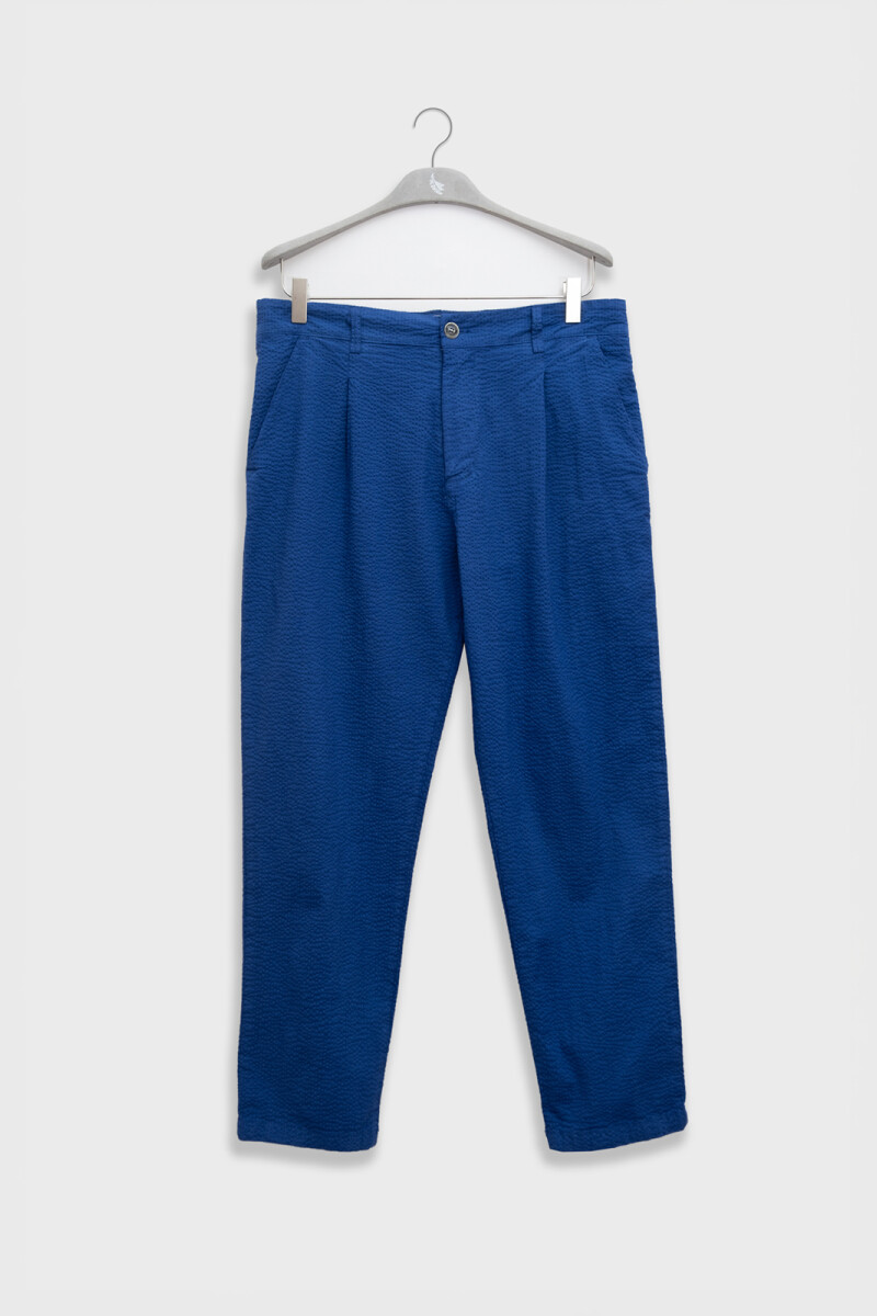 SEERSUCKER PANTS Blue