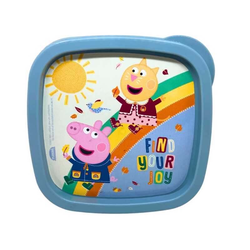 Pote Plástico 500 Ml Azul Peppa Pig BAZAR PLASTICO POTE 500 ML PEPPA AZUL 15702