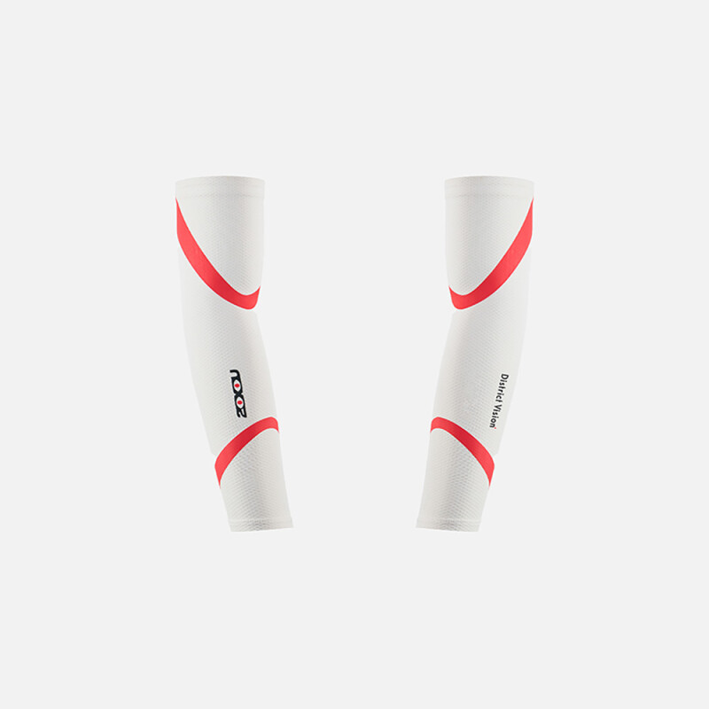 Manga de compresión Running Lightweight Desert Comp Guard Unisex White/heat Visions