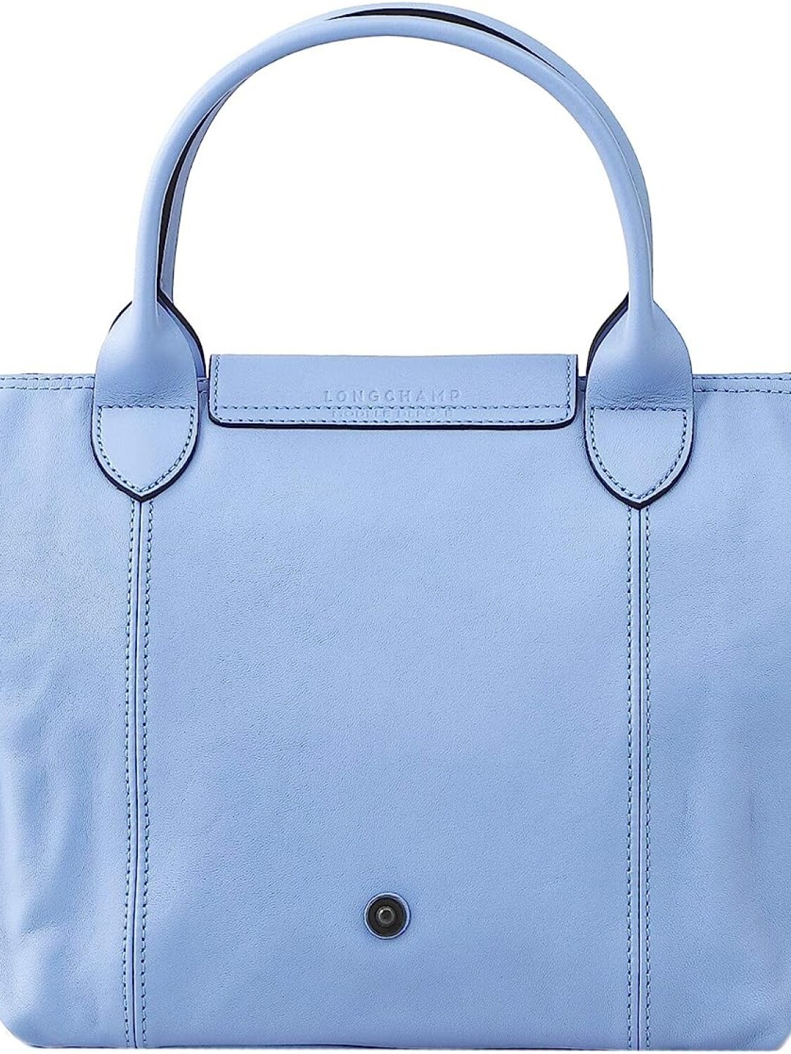 Longchamp -Cartera de cuero plegable, Le pliage cuir Celeste