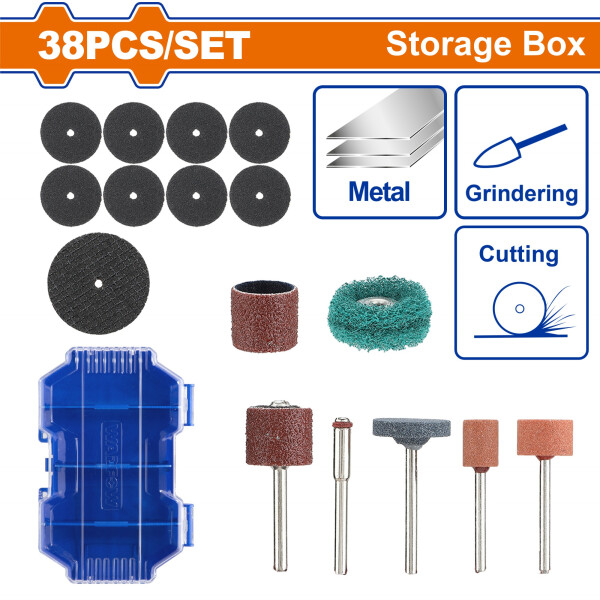 SET X 38 PCS PARA MINI TORNO WADFOW WRR5038 SET X 38 PCS PARA MINI TORNO WADFOW WRR5038