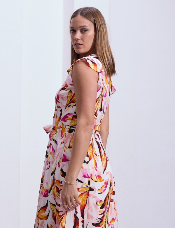 Vestido Camisero Printed BLANCO/MULTI