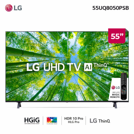 LG UHD 4K 55" 55UQ8050PSB Al Smart TV 001