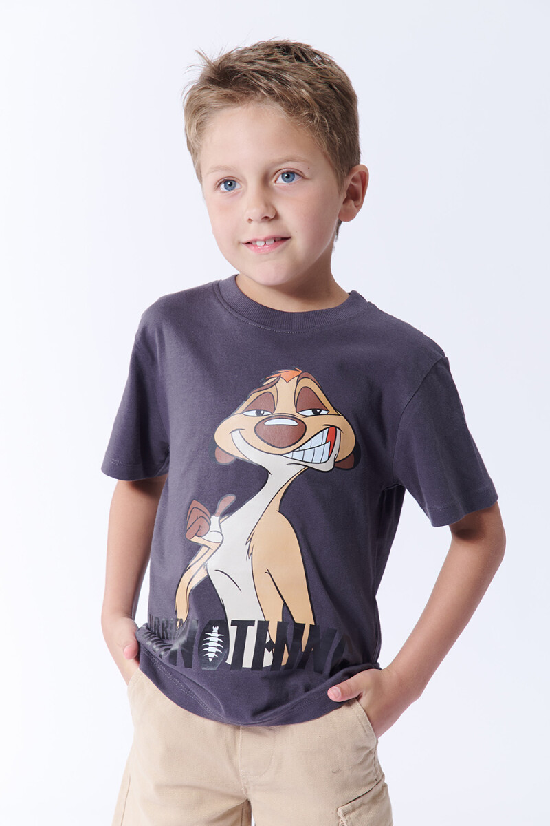 Remera Algodón Timon Gris