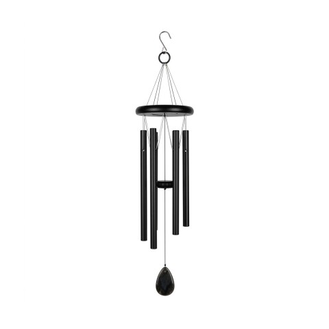 CAMPANA DE VIENTO NEGRO 75CM Unica