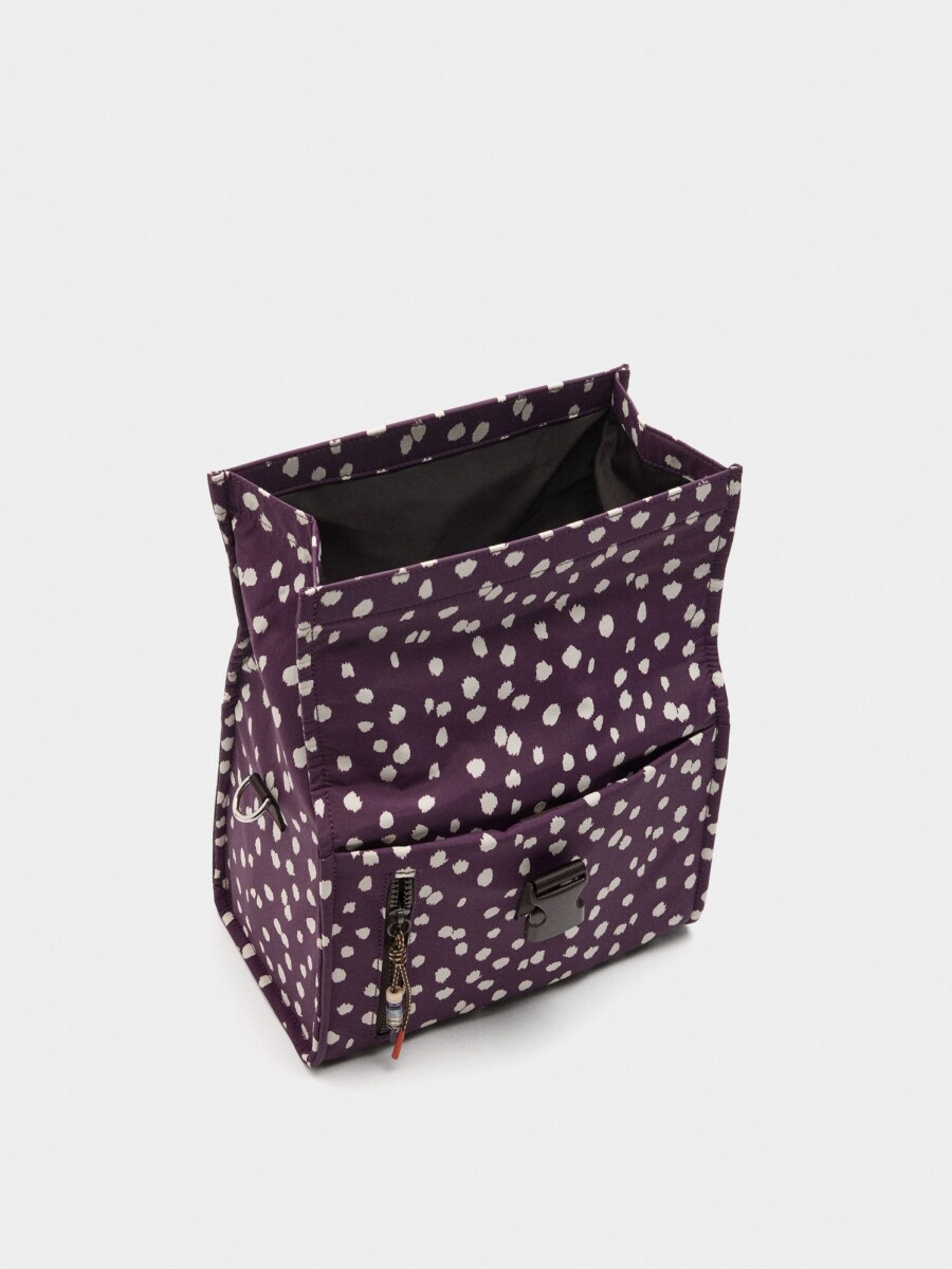 Bolsa Porta-Alimentos De Nylon Estampada multicolor