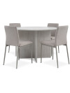 Mesa de comedor KRONDAL Ø110 travertino Mesa de comedor KRONDAL Ø110 travertino
