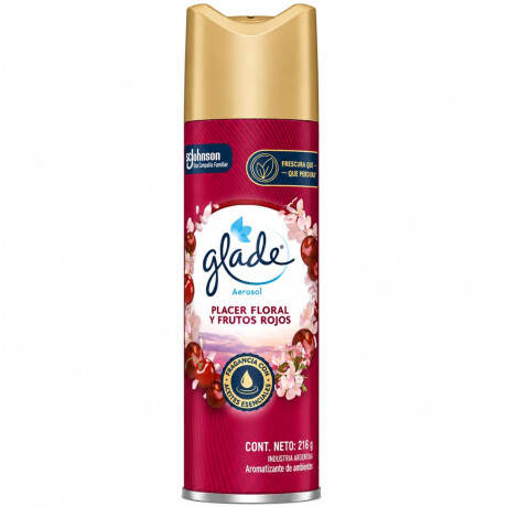 DESODORANTE AMBIENTE GLADE AER 255CC PLACER FLORAL Y FRUTOS ROJOS DESODORANTE AMBIENTE GLADE AER 255CC PLACER FLORAL Y FRUTOS ROJOS