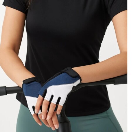 GUANTES DE CICLISMO TALLE M TRAMONTINA NEGRO