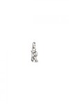 CHARM DE ALEACION DE METALES BAÑADO EN PLATA DE LEY CON FORMA DE LETRA R CON ARGOLLA Charm