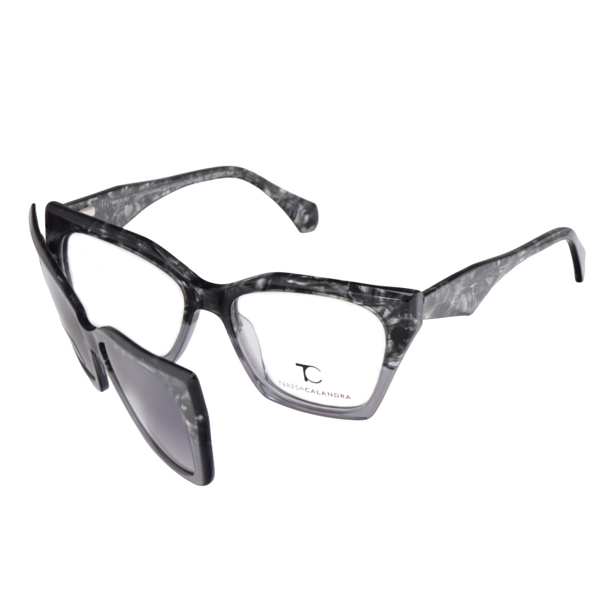 T.Calandra clip-on Roxie col gris 