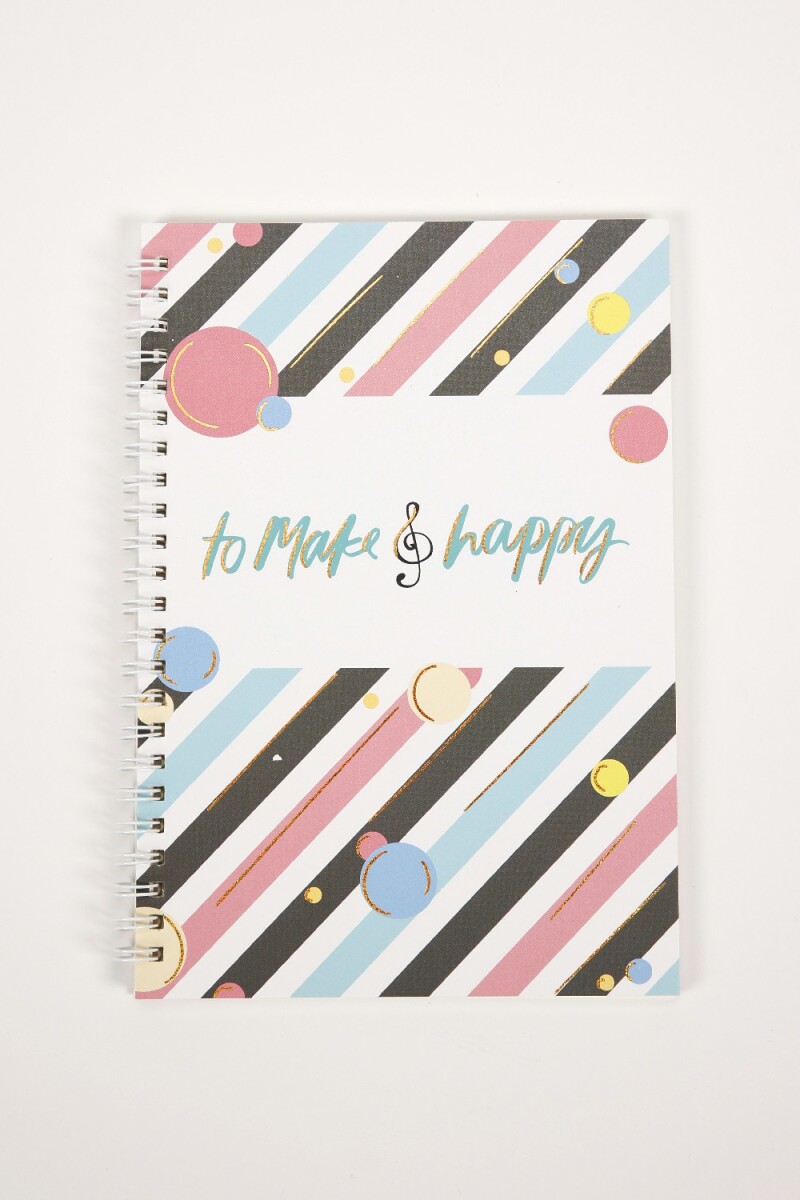 Cuaderno Gogh A5 70g 80 Hojas - Estampado 3 