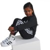 Conjunto Adicolor Media larga de Niños Negro