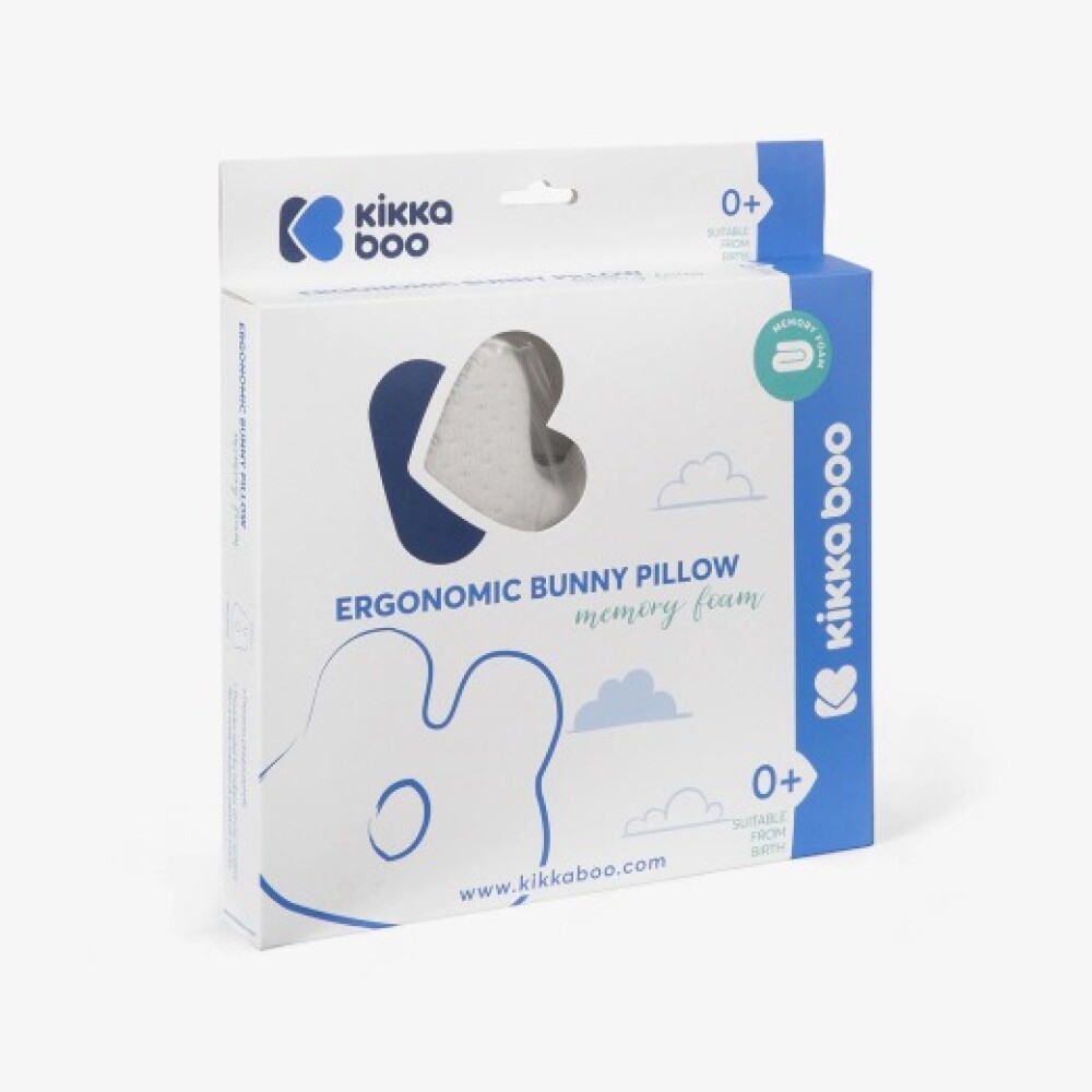 Almohada anti cabeza plana KIKKABO conejo