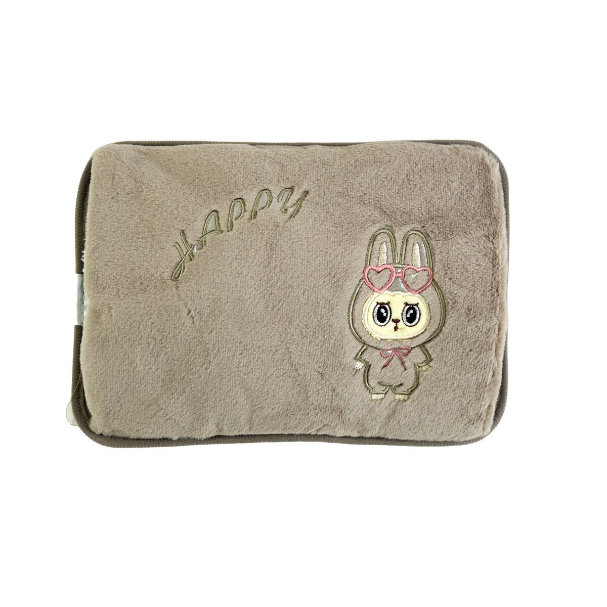 BOLSA DE AGUA CALIENTE ELECTRICA C/FUNDA P/MANOS POLAR BORDADO 
