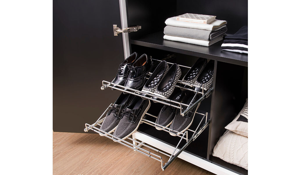 Zapatera doble extráible regulable 67-97 cm 6217 Zapatera Doble Extráible Regulable 67-97 Cm 6217