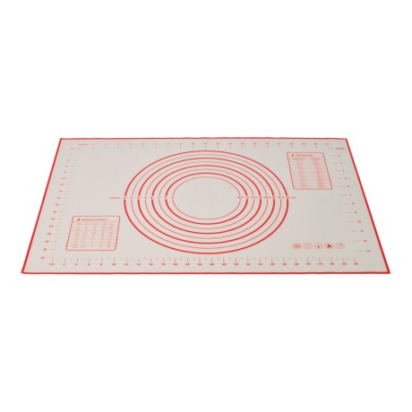 Placa Tapete Silicona Con Guías / Medidas 60x40cm Amasar Sin Color