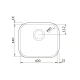 Pileta Acero Inox Simple 48X34X18Cm Con Valvula Canastilla Tramontina 000