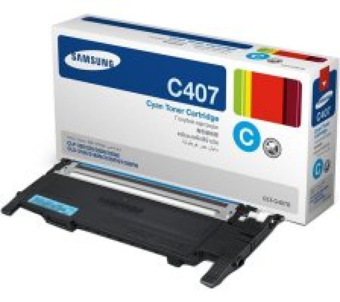 Samsung - Toner Original - CLTC407S - Original, para CLP-320, CLP-320N, CLP-325, CLP-325W, CLX-3185, - 001 