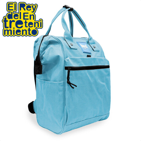 Mochila Cartera Everlast Bolso Dama Urbana Antirrobo Celeste