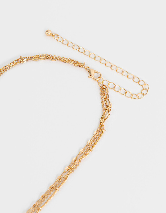 Collares Cortos De inicial Collar Corto De Inicial "a" - Dorado