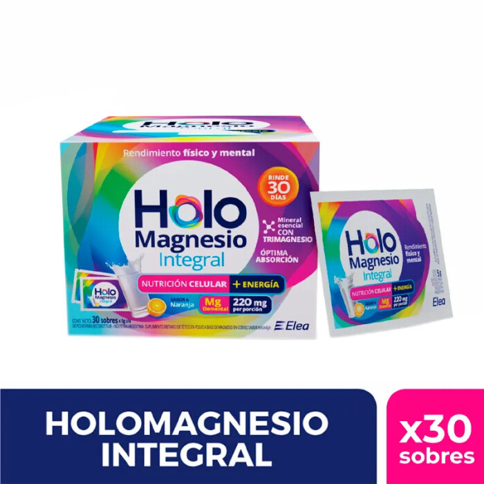 HOLOMAGNESIO INT. POLVO X 30 SOBRES única