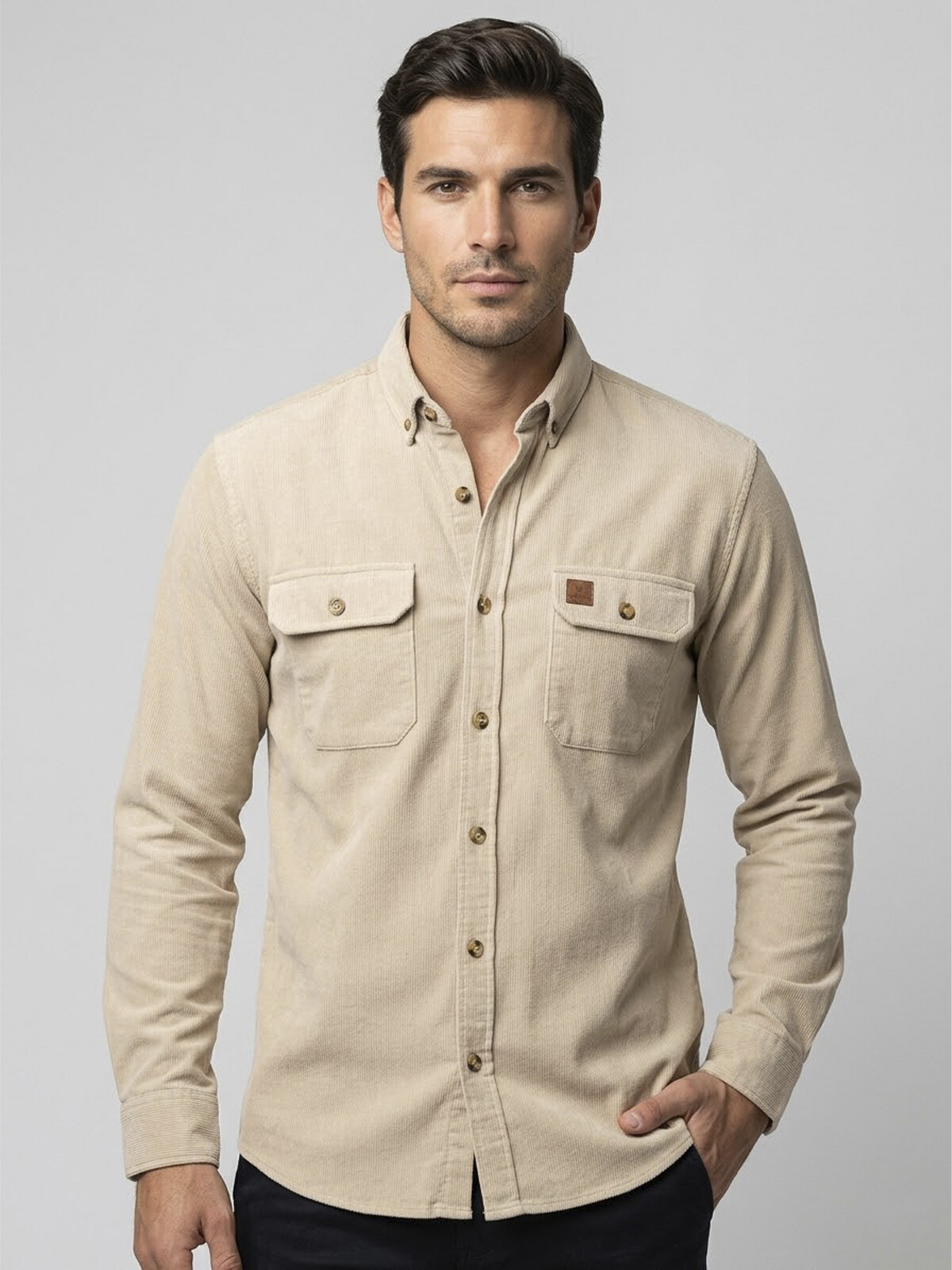 CAMISACO DE PANA BEIGE