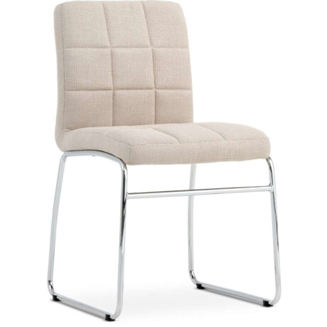 Silla De Comedor Hammel Beige/Cromo
