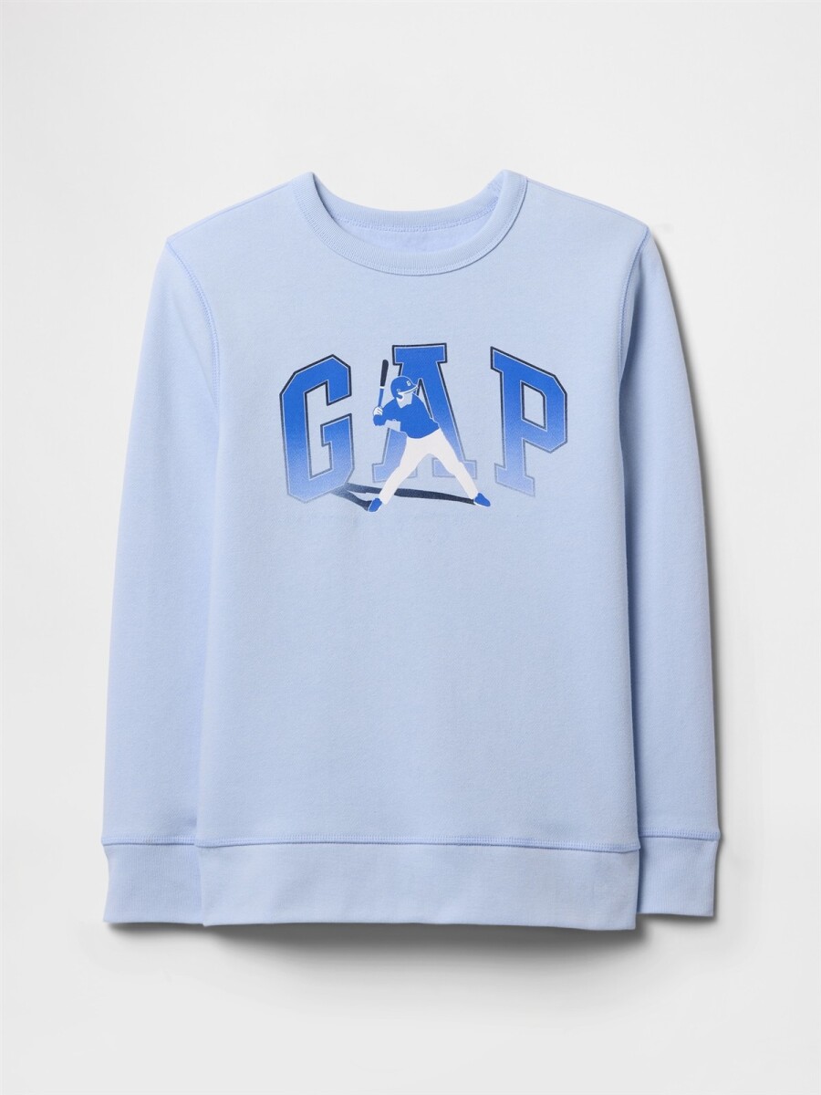 Buzo Deportivo Logo Gap Niño - Blue Crystal 