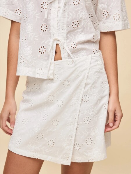 SHORT POLLERA ALLIE DOLORES BLANCO