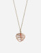 Cadena Corta con Dije Metal Cadena Dije Corazón - Dorado