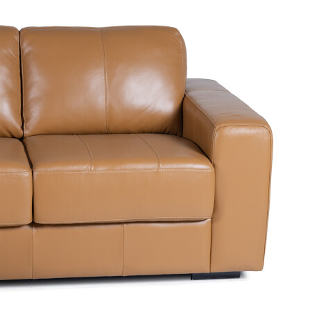 Rinconera Colorado - Cuero Básico - Chaise izquierdo Camel - (Preventa)