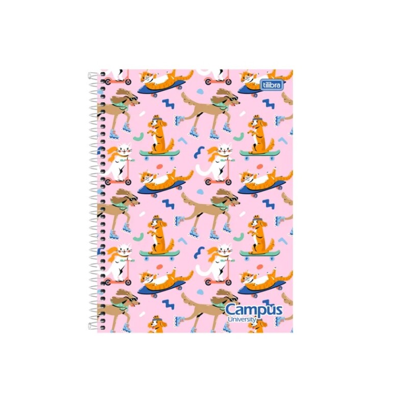 Cuadernola Fashion Tilibra Campus University Td Rayada Con Espiral 200 Hojas #CUADERNOLA FASHION TILIBRA CAMPUS UNIVERSITY TD RAYADA CON ESPIRAL 200 HOJAS