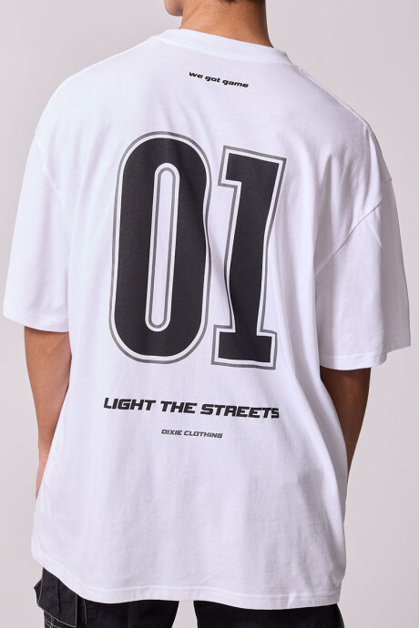 T-SHIRT METIL DIXIE Blanco