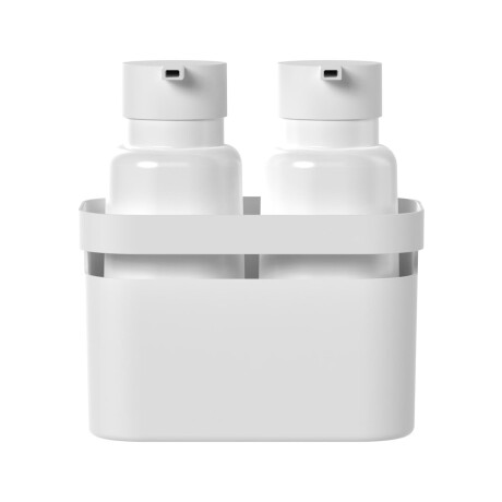 SET DISPENSADORES PLASTICO BLANCO FLOW