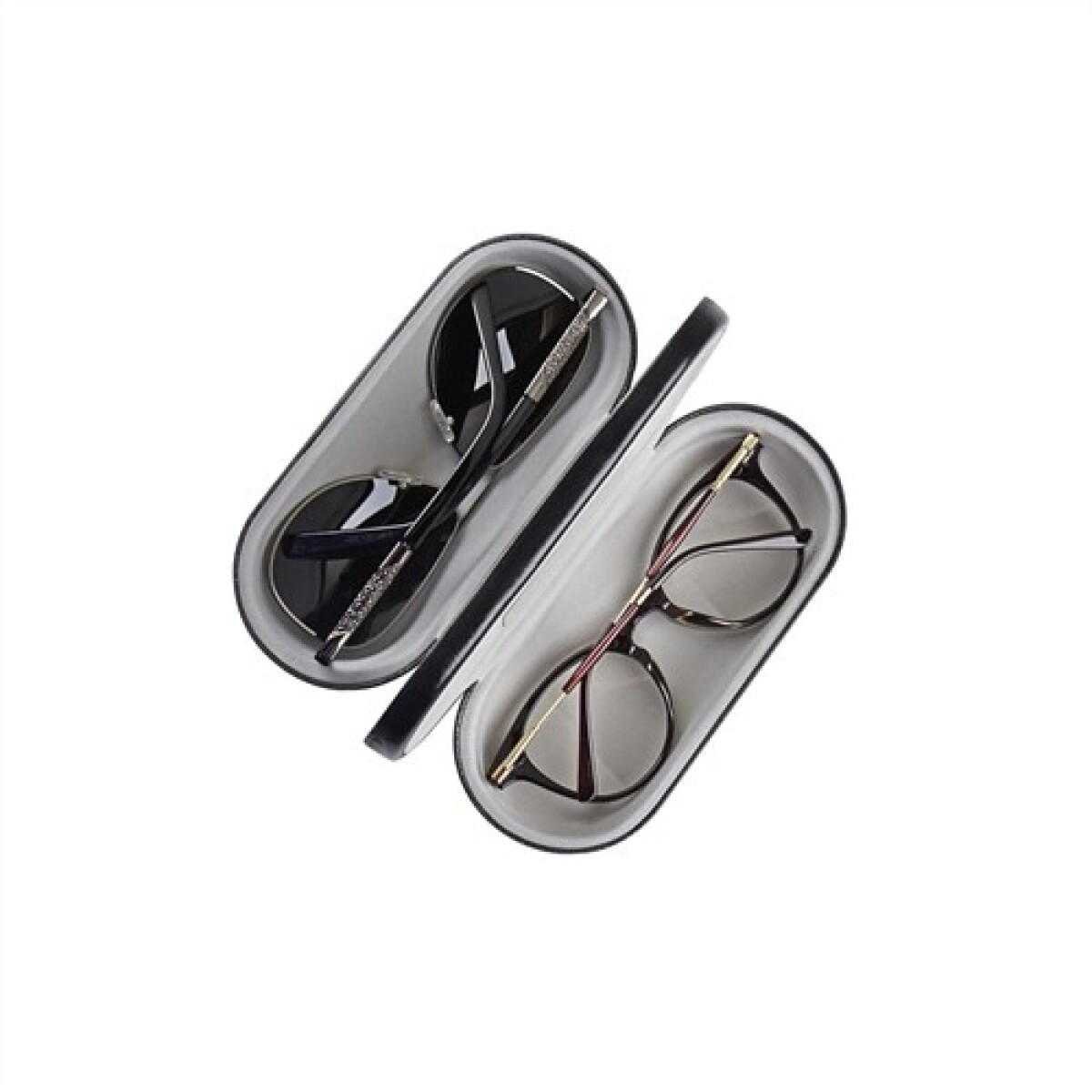 Estuche rigido para lentes de contacto - Negro 