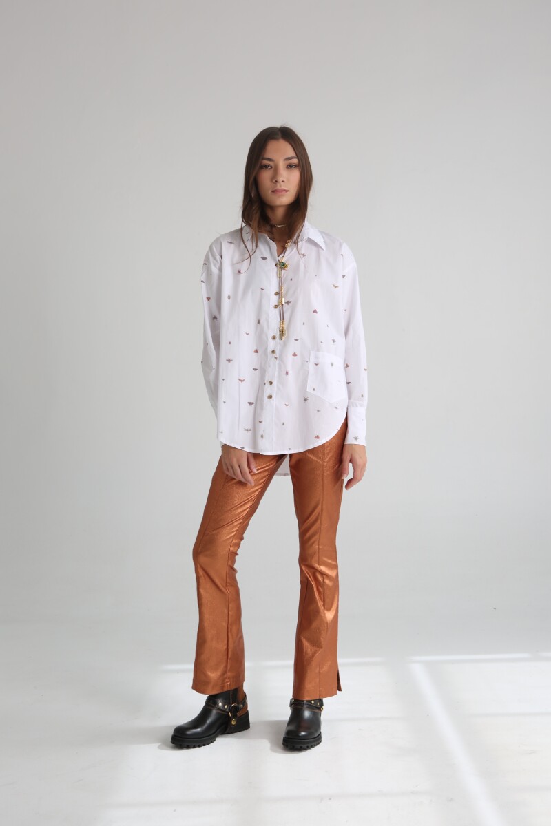 PANTALON CORIN INSECT Cobre