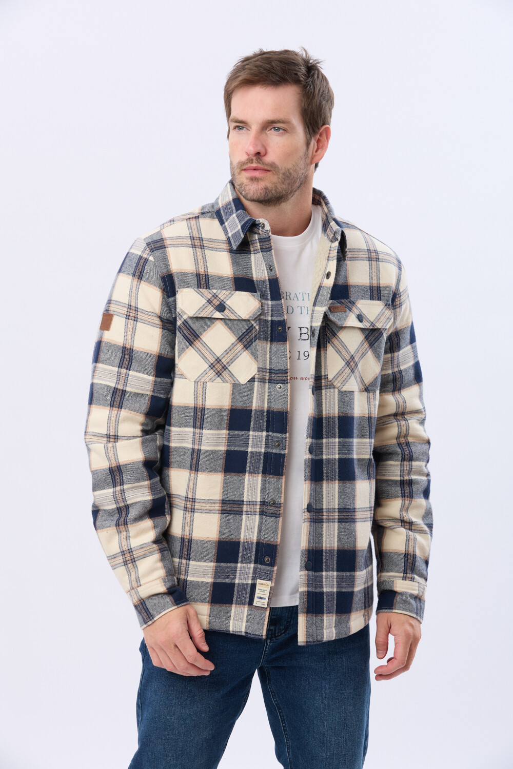 CAMPERA LEÑADORA CON CORDERITO Piedra