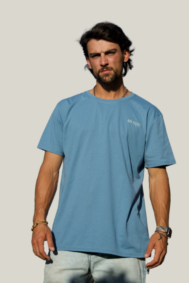 Camiseta Brixton - Hay Pique Azul Piedra