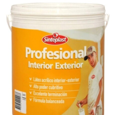 Pintura Profesional Latex Sinteplast Interior/Exterior 0.9Lts Gris Perla