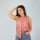 Camisa Sin Mangas Leaves Flower Red