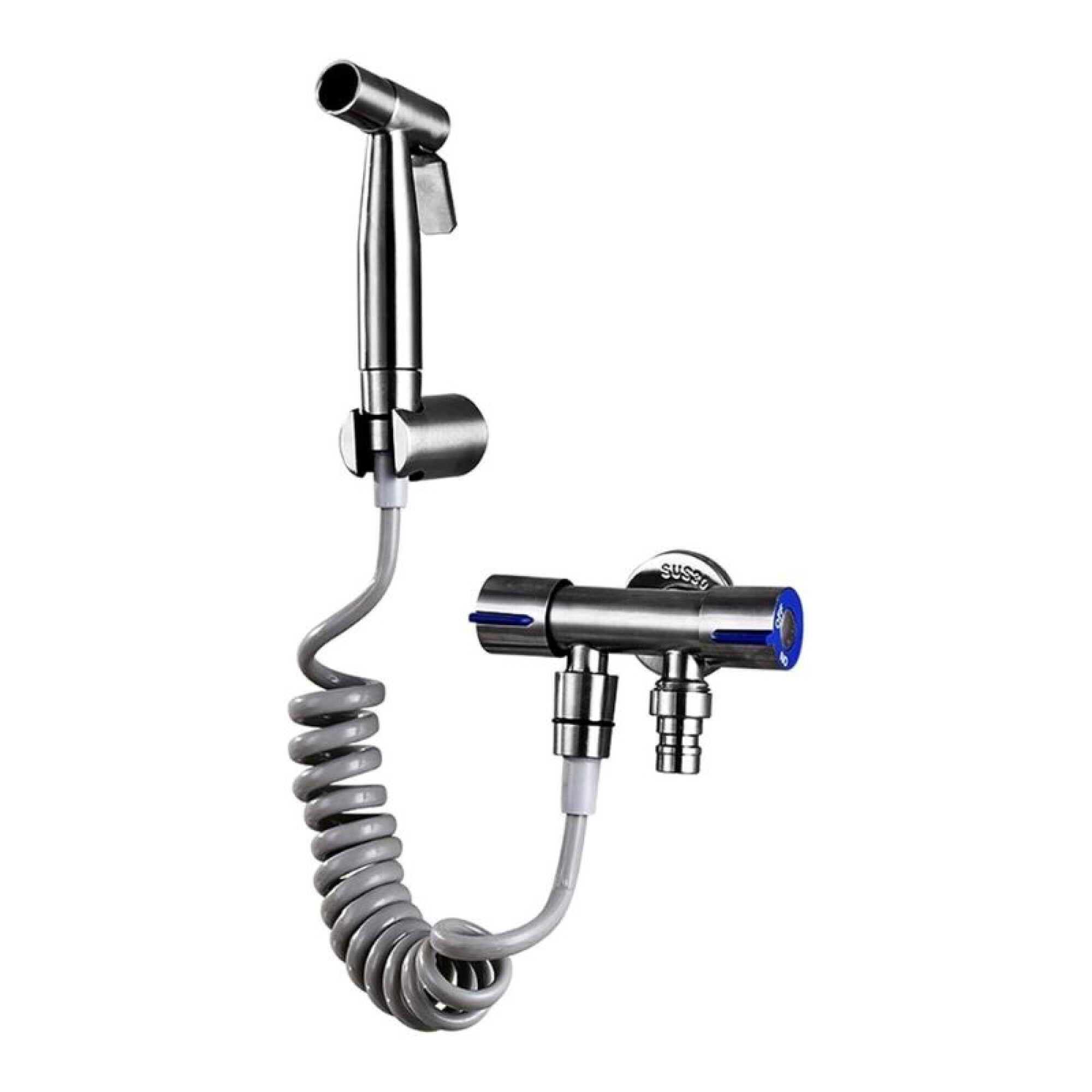 Para Ducha Higienica Llave Ducha Doble Conjunto De Ducha Higiénica Para Inodoro Con Tubo, Soporte Y Grifo Doble  DUKTO Tienda Online De Accesorios De