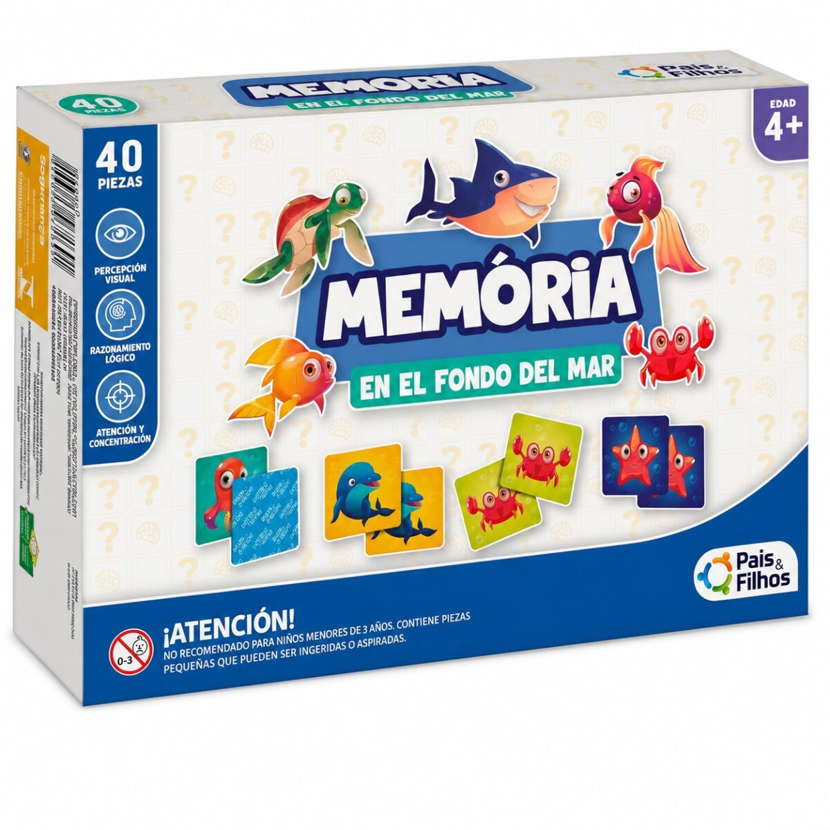 Juego memoria - GALA - fondo del mar 