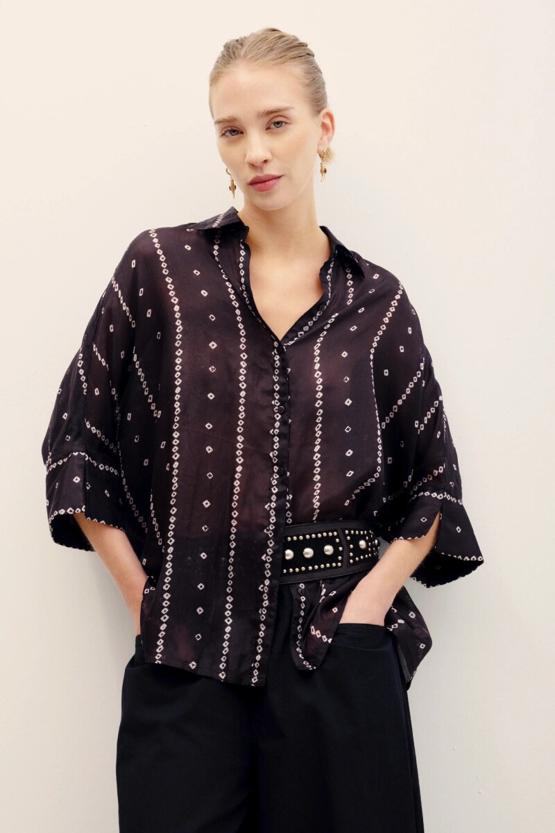 CAMISA DAKOTA BANDANI Negro