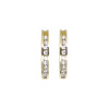 Caravanas, aros de oro 18k con circonias N8188 Caravanas, aros de oro 18k con circonias N8188