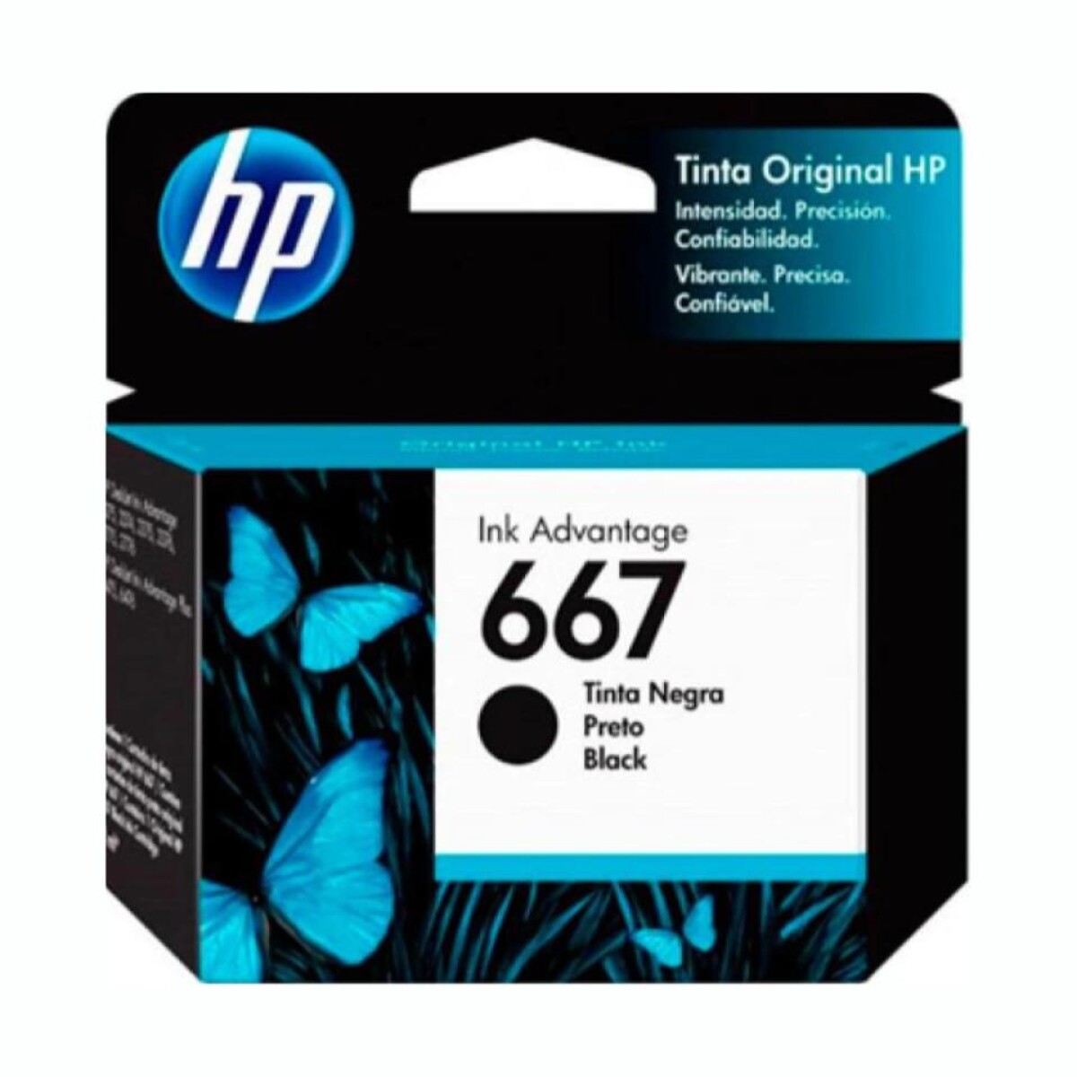 Cartucho De Tinta HP 3YM79AL 667 Para 120 Copias 2ml - Negro 