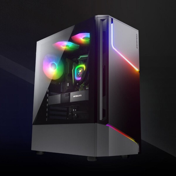 Gabinete Gamer Cougar Mx360 Rgb Mid Tower Fan GABINETE COUGAR MX360 RGB